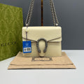 Gucci Dionysus Small Off White Grain Leather Crossbody