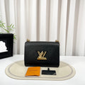 Louis Vuitton LV Twist MM Black Epi Leather