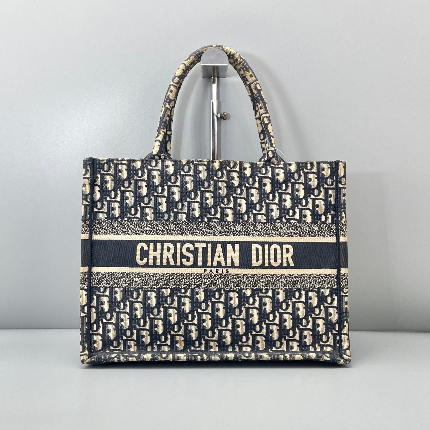 Christian Dior Book Tote Medium Blue