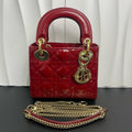 Lady Dior Mini Red Patent leather