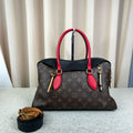 Louis Vuitton Tuileries Large Monogram Red Handbag