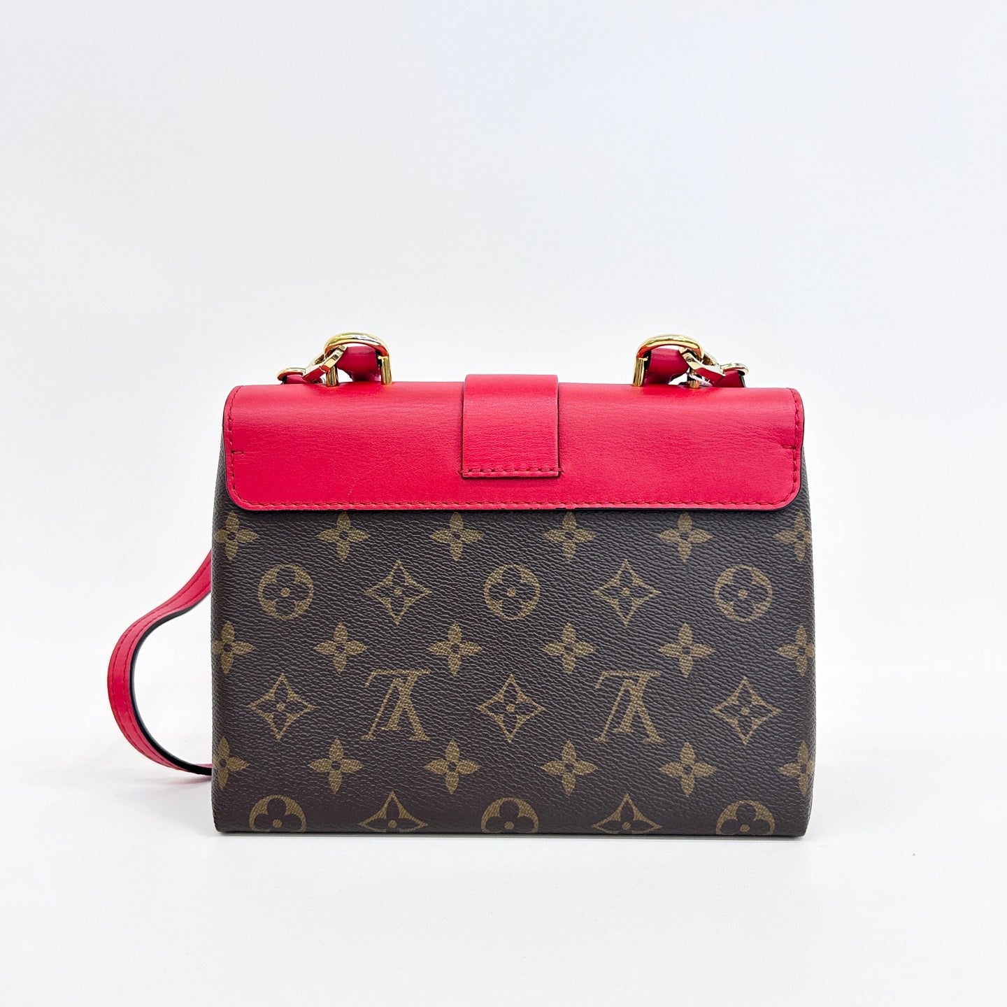 Louis Vuitton Locky BB Monogram Red Calfskin Handbag