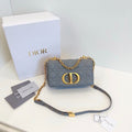 Dior Caro Small Stone Gray