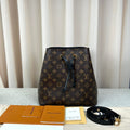 LV NeoNoe Bucket Bag Classic Monogram Brown & Black MM