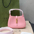 Gucci Jackie 1961 Mini Pink Calfskin Leather Crossbody