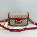 Gucci Horsebit 1955 Medium Shoulder Bag Red