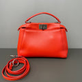 Fendi Peekaboo Medium Bright Orange Smooth