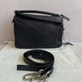Loewe Black Smooth Calfskin Small Puzzle