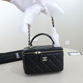 Chanel Vanity Case Black Lambskin