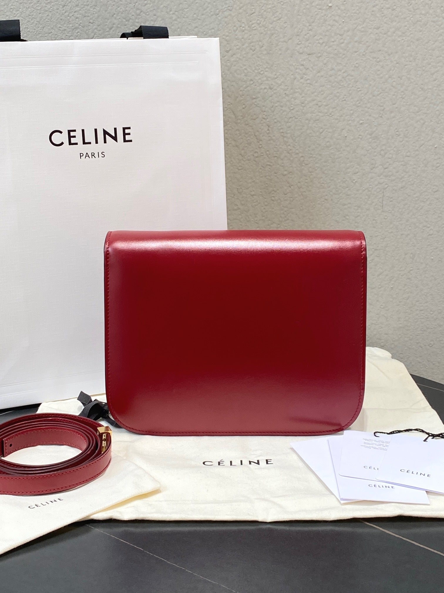 Celine Classic Box Red