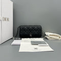 Dior Miss Dior Black Cannage Lambskin Pearl Chain