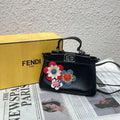 Fendi Peekaboo Micro with Floral Embellishment
