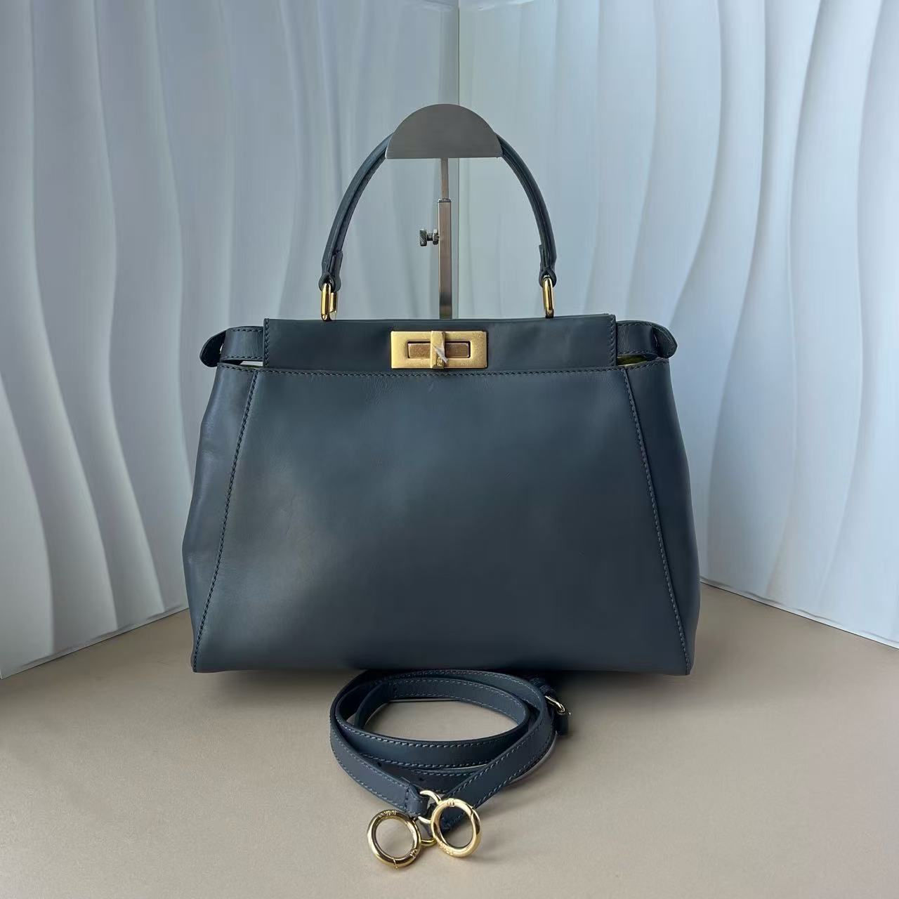 Fendi Peekaboo Medium steel blue