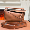 LOEWE Puzzle Bag, Tan Smooth Calfskin
