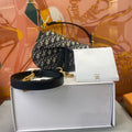 Dior Mini Saddle Bag Blue Dior