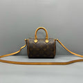 Louis Vuitton Monogram Nano Speedy Shoulder Crossbody Bag