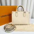 LOUIS VUITTON Onthego PM Tote Bag Embossed Grained Cowhide Jungle 25cm