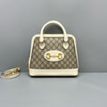 Gucci 1955 Horsebit GG Supreme Canvas & White