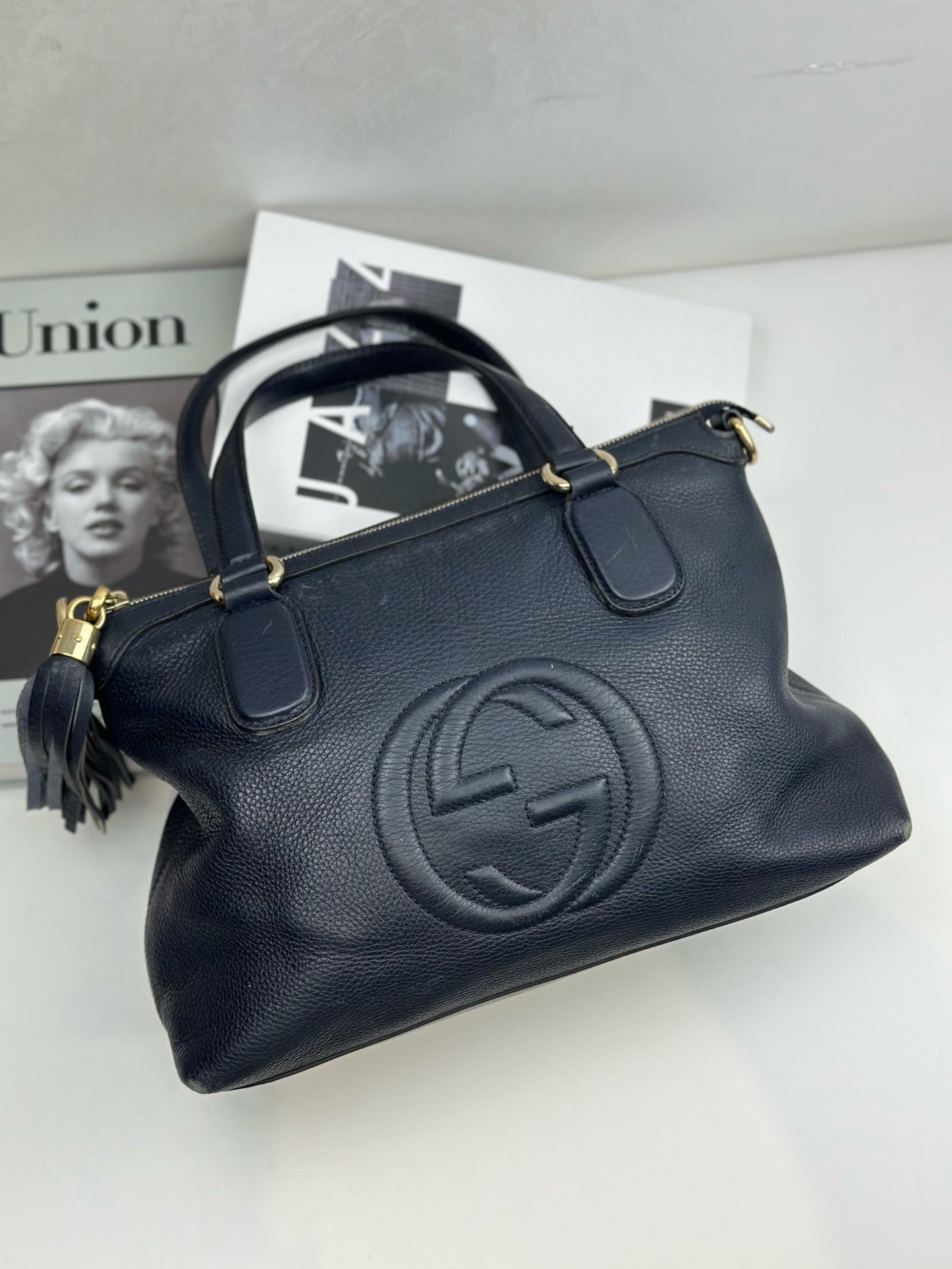 Gucci Soho Navy Tote