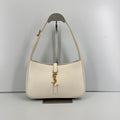 YSL Saint Laurent Smooth Leather Shoulder Hobo