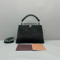 Louis Vuitton Capucines BB Black Taurillon Leather Silver Hardware Bag