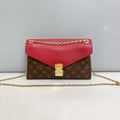 Louis Vuitton Pallas Clutch Monogram Canvas Chain