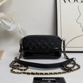 Chanel Gabrielle Mini Black Quilted Calfskin Crossbody Bag