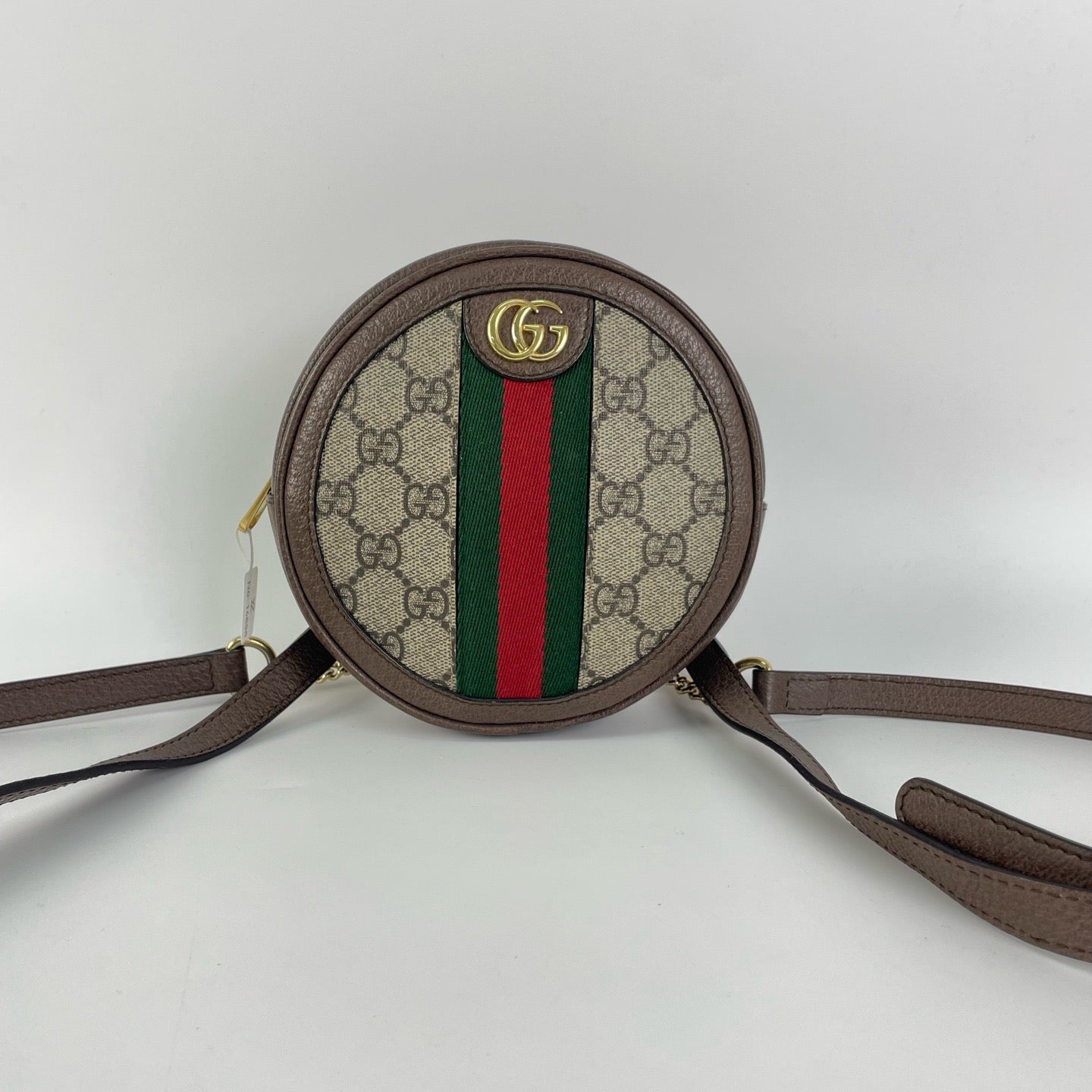 Gucci Ophidia Mini Round Backpack, Iconic GG Supreme – ResselleLuxe