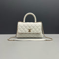 Chanel Coco Handle Small Bag, White