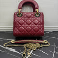 Dior Mini Lady Dior Burgundy