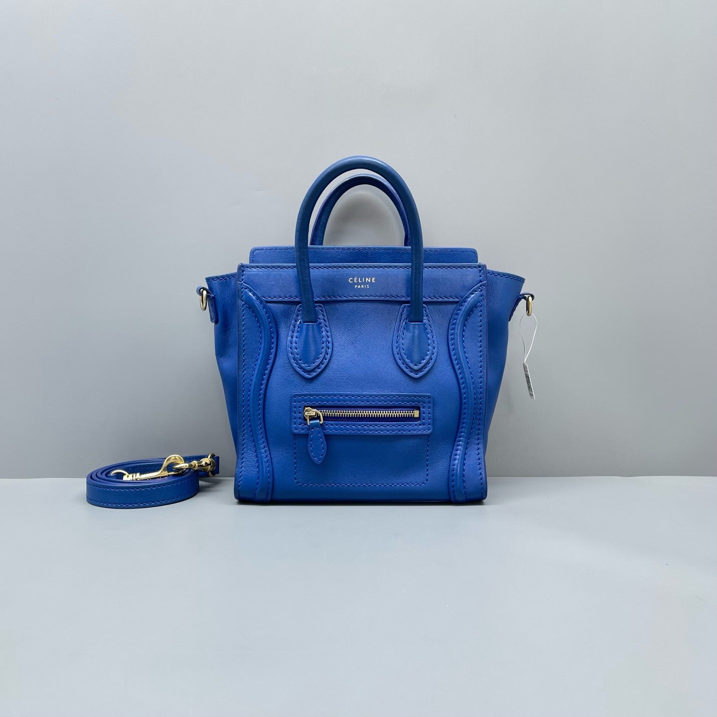 Celine Luggage Nano Electric Blue