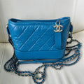 Chanel Gabrielle Small, Turkish Blue Aged Calfskin
