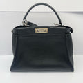Fendi Peekaboo ISeeU Medium Black Monster Eye Snakeskin