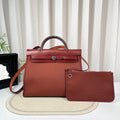 Hermès Herbag 31 Burgundy Bag