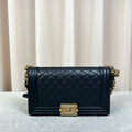 Chanel Boy Medium Black Caviar Leather Flap Bag