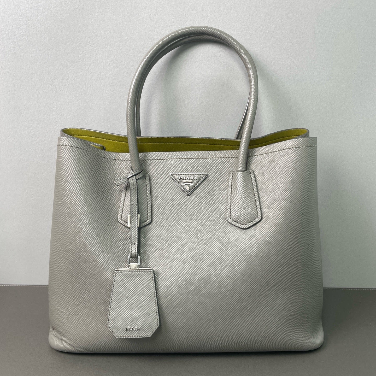 Prada Large Saffiano Grey
