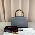 Gucci Bamboo 24 Pearl Grey Bag