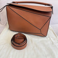 Loewe Tan  Large Puzzle sliver hardware