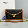 Celine Triomphe Canvas Chain
