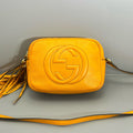 Gucci Soho Orange Pebbled Leather Camera