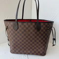 Louis Vuitton Neverfull MM Damier Ebene Canvas Tote Bag