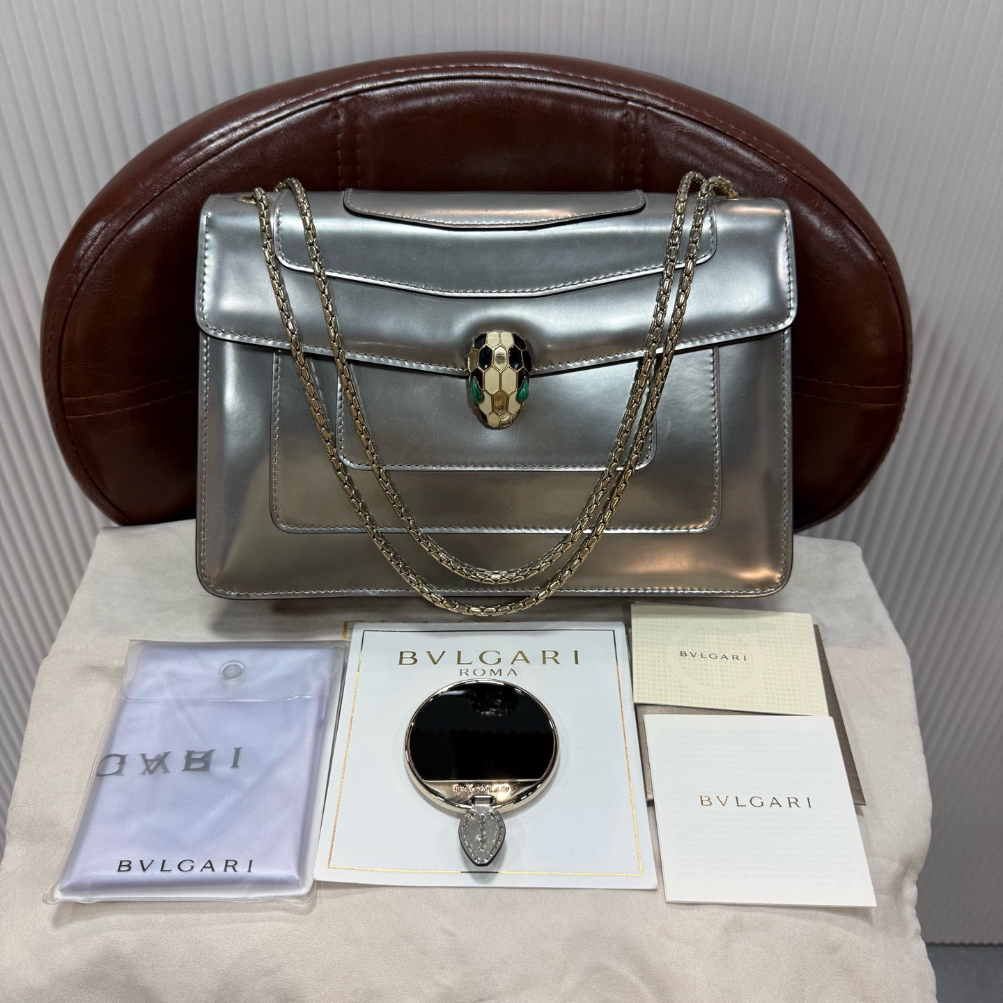 Bvlgari Silver Serpenti Medium