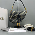 Dior Saddle Medium Oblique Blue
