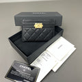 Chanel Black Boy Card Holder