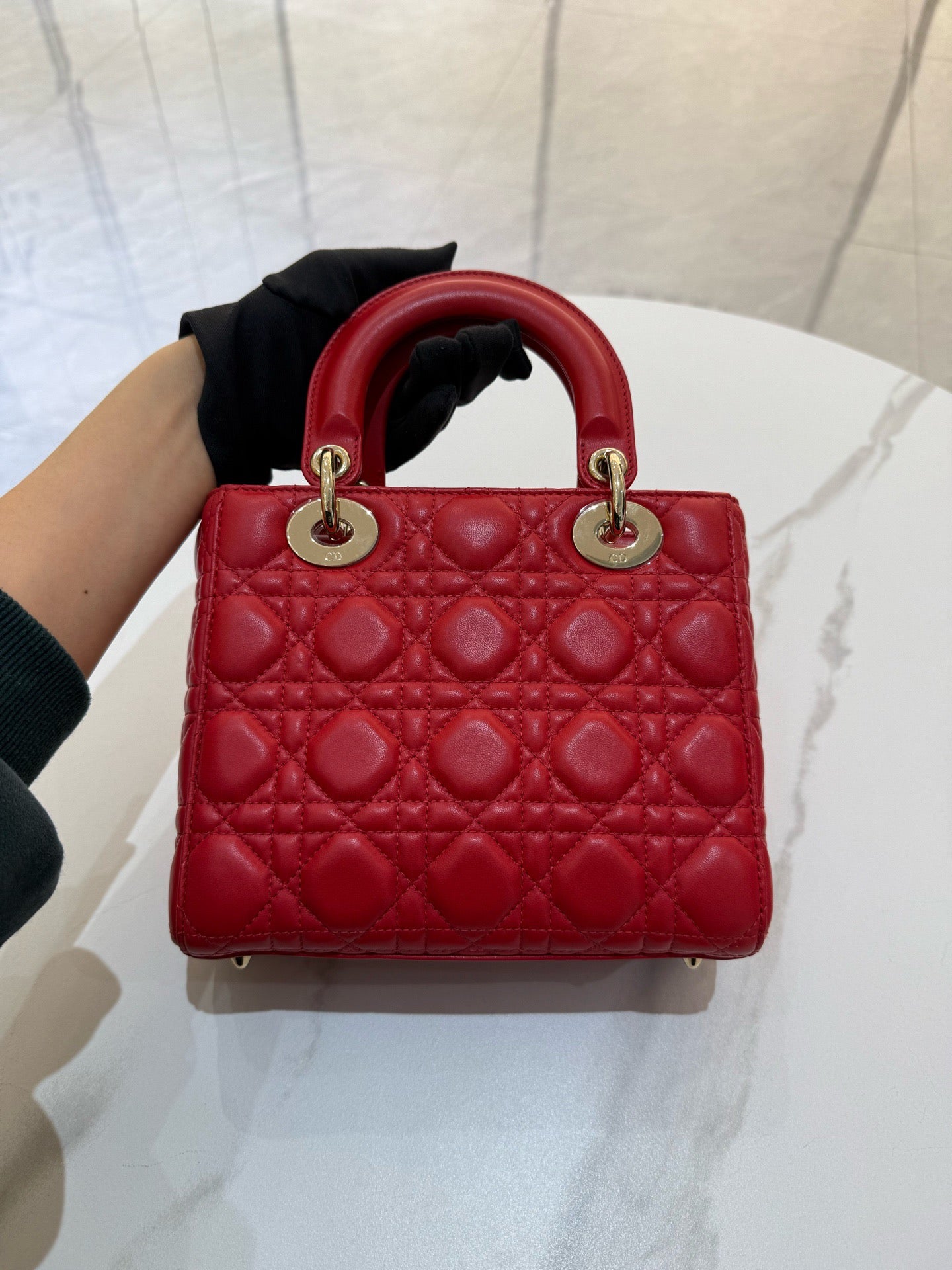 Lady Dior small red
