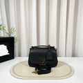 Louis Vuitton Vivienne Black Leather Messenger Bag