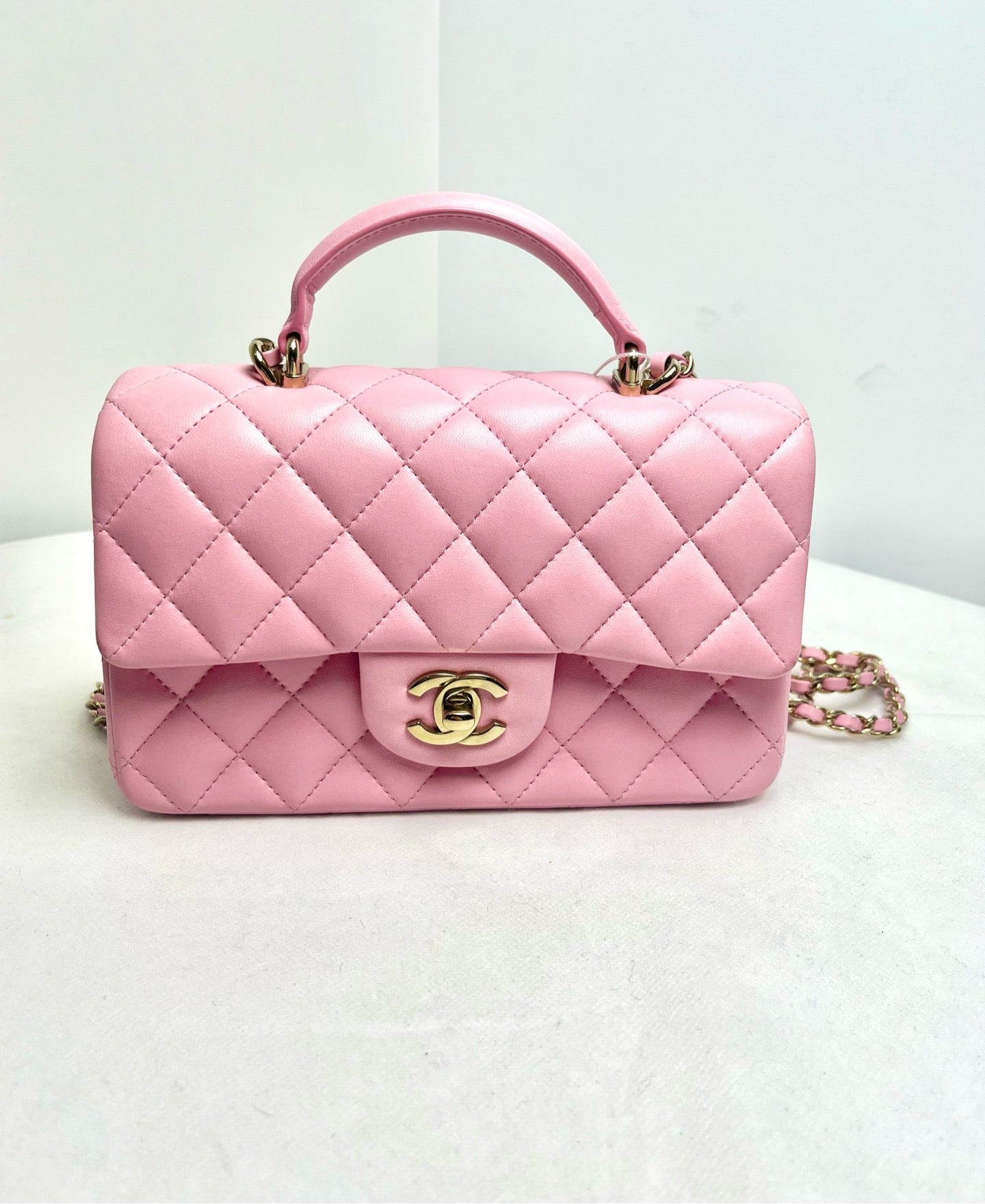 Chanel 25P Mini Classic Flap Pink