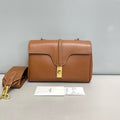 Celine Soft 16 Teen Tan Smooth Leather Shoulder Bag