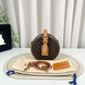 LV Louis Vuitton Petite Boite Chapeau Hard Round Box Bag
