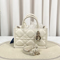 Dior Book Tote Mini White Shoulder & Crossbody Bag